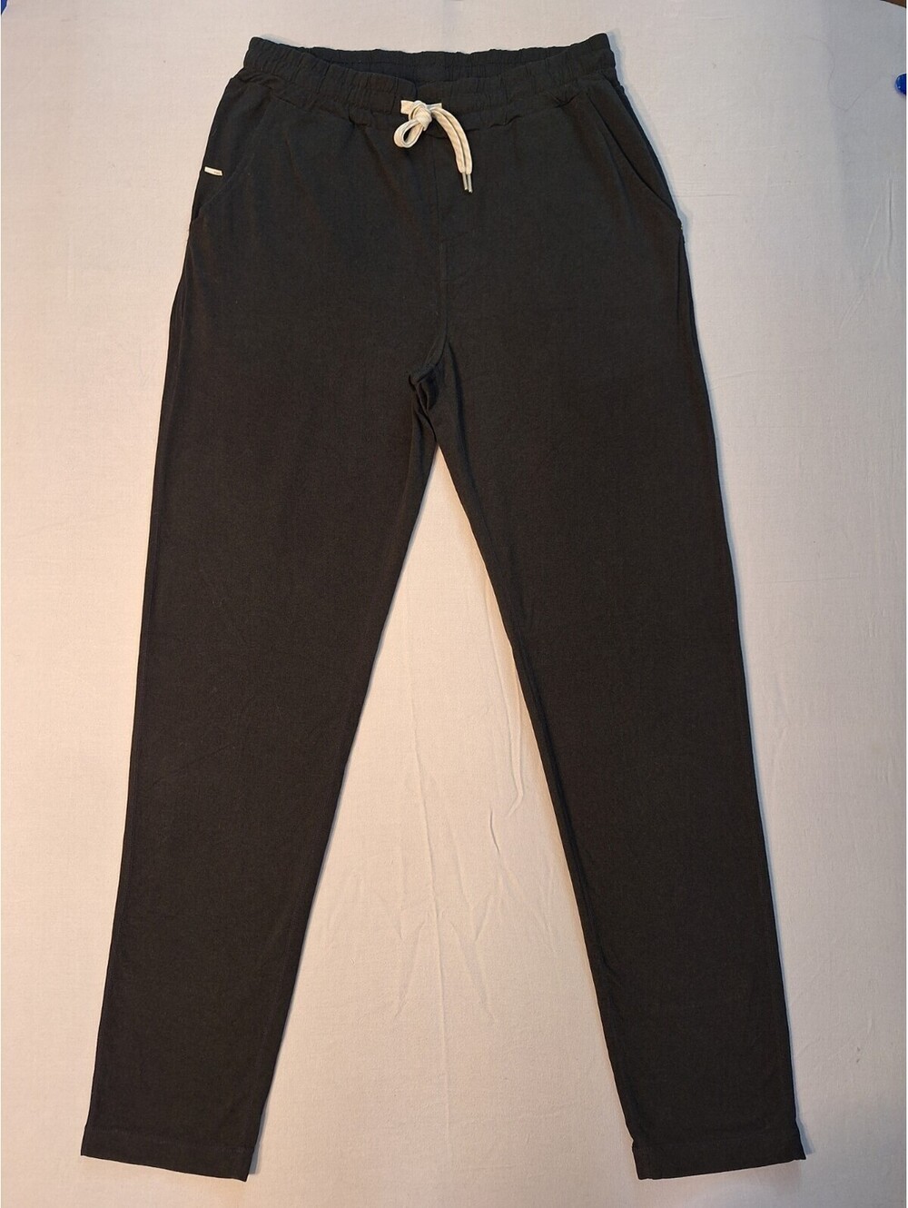 Vuori Ponto Performance Pant Dark Gray DreamKnit Tapered Leg Fit Mens  EUC *Read
